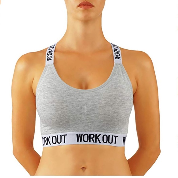 Yelete Other - Sports Bra Cotton/Nylon Blend Yoga Bra